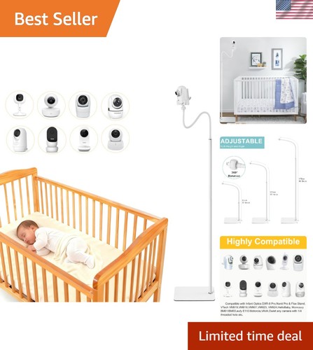 Stylish white baby monitor - white,